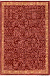 handmade Transitional Kafkaz Red Lt. Gold Hand Knotted RECTANGLE 100% WOOL area rug 9 x 12